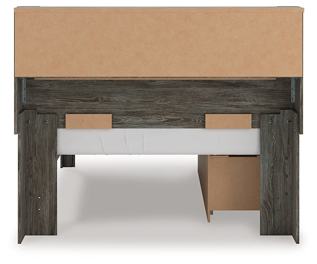 Frandern  Bookcase Panel Bed With Storage