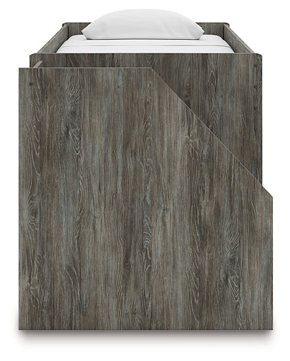 Frandern  Loft  Bed With Bookcase Storage