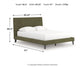 Chirason  Uph Bed W/Roll Slats