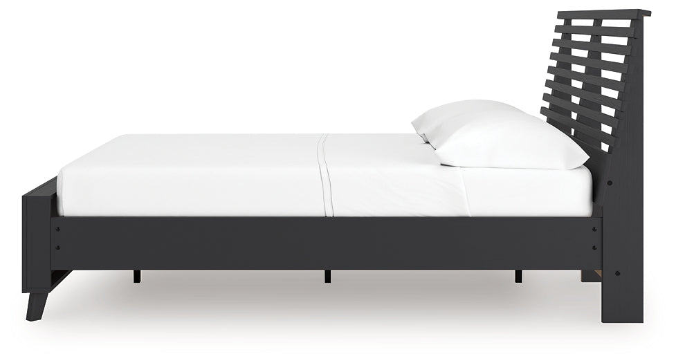 Danziar  Slat Panel Bed