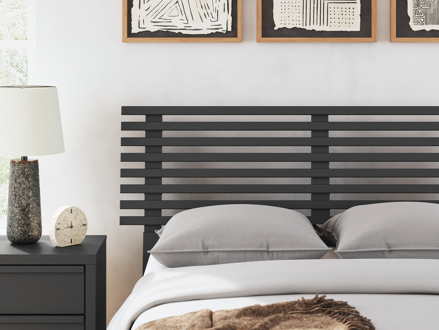 Danziar  Slat Panel Bed