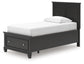 Lanolee  Panel Storage Bed