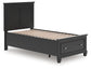 Lanolee  Panel Storage Bed