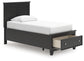 Lanolee  Panel Storage Bed