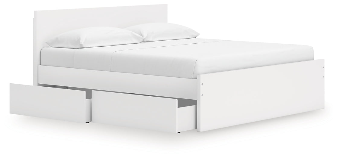 Onita  Panel Platform Bed With Storage