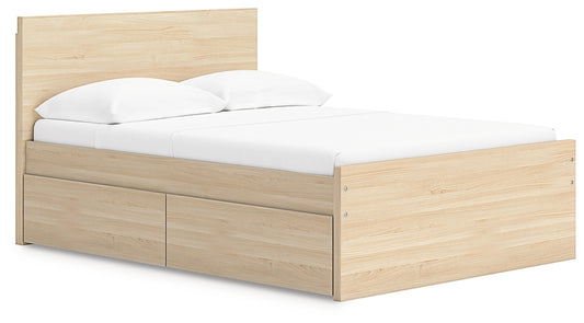Onita  Panel Platform Bed With 1 Side Storage