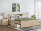 Onita  Panel Platform Bed With 1 Side Storage