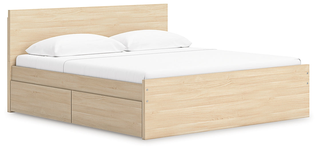 Onita  Panel Platform Bed With Storage
