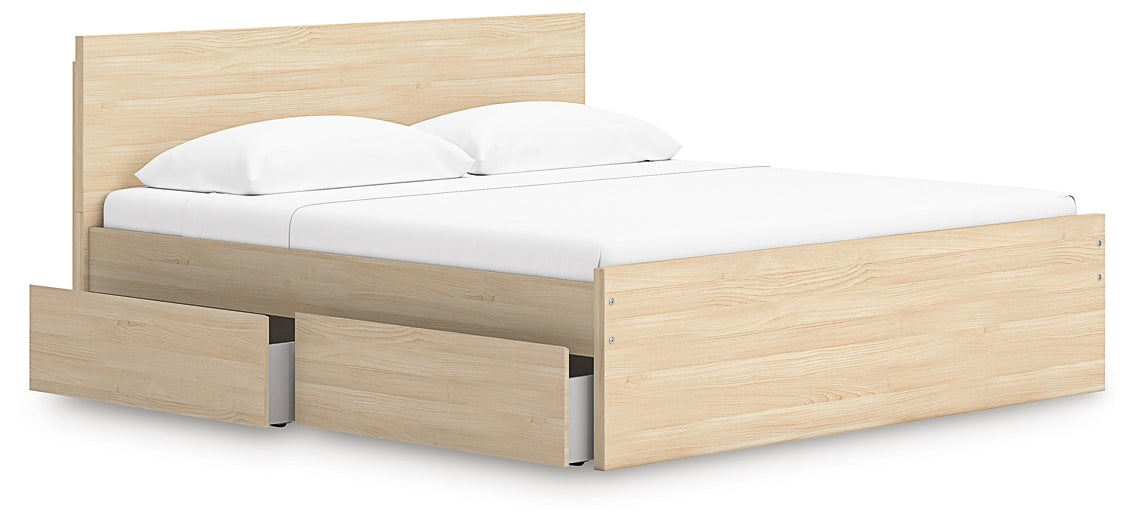 Onita  Panel Platform Bed With Storage