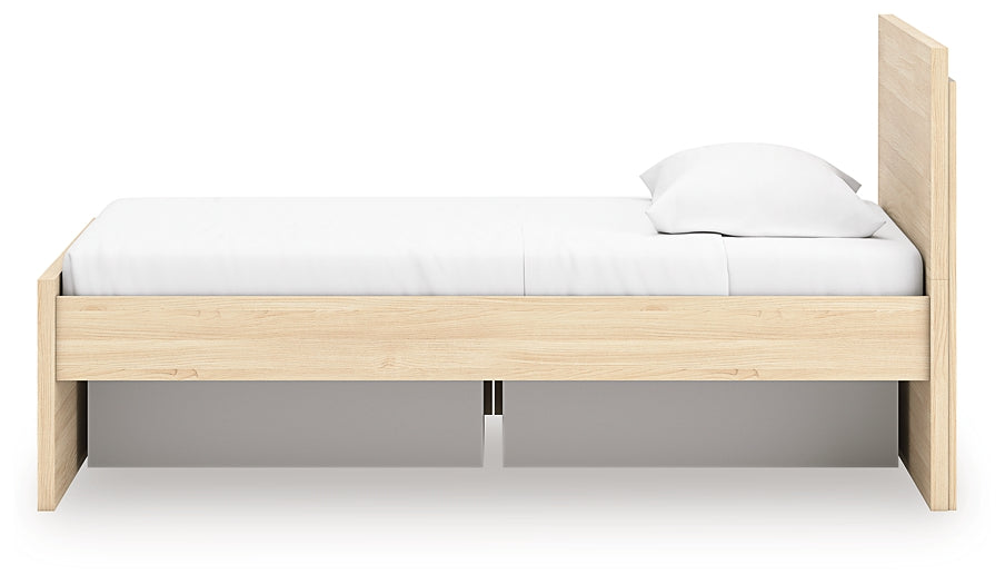Onita  Panel Platform Bed With 1 Side Storage