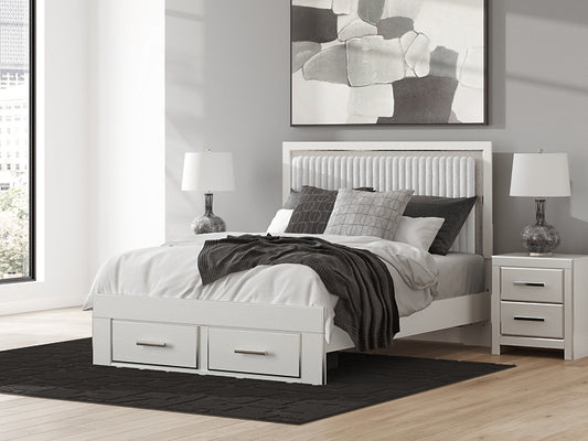 Zuraleus  Upholstered Panel Platform Storage Bed