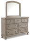 Lettner  Panel Bed With Mirrored Dresser, Chest And Nightstand