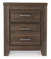 Juararo  Panel Headboard Bed With Mirrored Dresser, Chest And Nightstand
