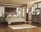 Juararo  Panel Headboard Bed With Mirrored Dresser, Chest And Nightstand