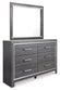 Lodanna  Panel Bed With 2 Storage Drawers, Dresser, Mirror And Nightstand