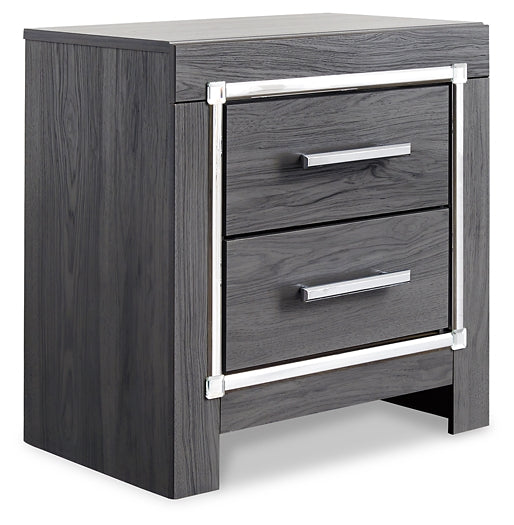 Lodanna  Panel Bed With 2 Storage Drawers, Dresser, Mirror And Nightstand