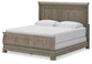Lexorne California  Sleigh Bed With Mirrored Dresser