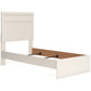 Stelsie  Panel Bed With Mirrored Dresser