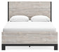 Vessalli  Panel Bed With Mirrored Dresser And Nightstand