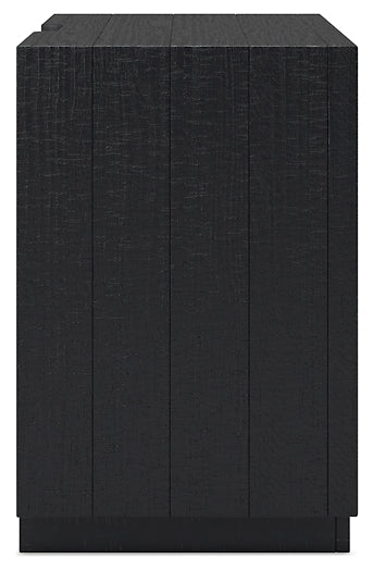 Londer  Panel Bed With Mirrored Dresser, Chest And Nightstand