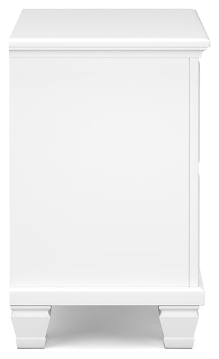 Fortman California  Panel Bed With Mirrored Dresser And Nightstand