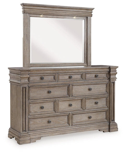 Blairhurst  Panel Bed With Mirrored Dresser, Chest And Nightstand