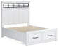 Ashbryn  Panel Storage Bed With Mirrored Dresser