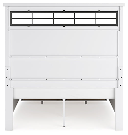 Ashbryn  Panel Storage Bed With Mirrored Dresser