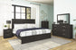 Belachime  Panel Bed With Mirrored Dresser, Chest And Nightstand