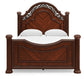 Lavinton  Poster Bed With Mirrored Dresser, Chest And Nightstand