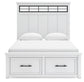Ashbryn  Panel Storage Bed With Mirrored Dresser, Chest And Nightstand
