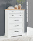 Ashbryn  Panel Storage Bed With Mirrored Dresser, Chest And Nightstand