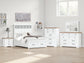 Ashbryn  Panel Storage Bed With Mirrored Dresser, Chest And Nightstand
