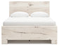 Lawroy  Panel Bed With Mirrored Dresser, Chest And Nightstand
