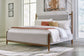 Lyncott  Upholstered Bed With Mirrored Dresser, Chest And Nightstand