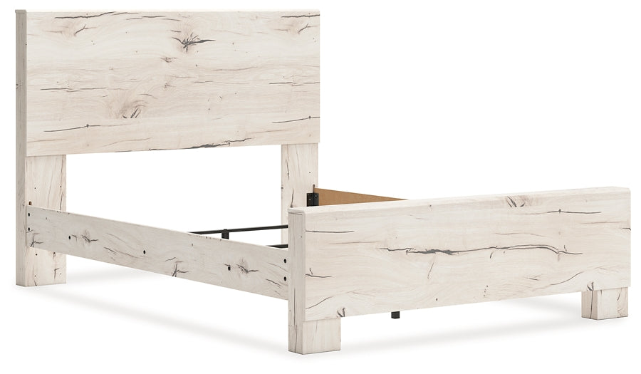 Lawroy  Panel Bed With Mirrored Dresser, Chest And Nightstand