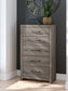 Graystorm  Panel Bed With Storage With Mirrored Dresser, Chest And Nightstand