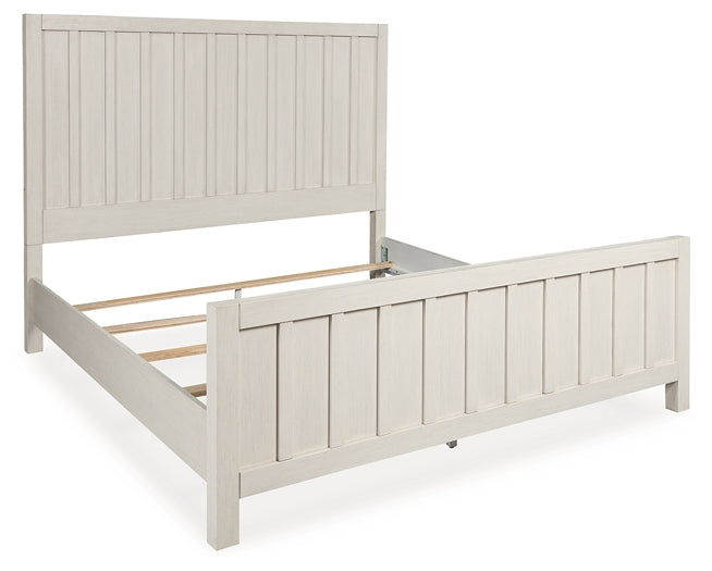 Shaybrock California  Panel Bed With Mirrored Dresser, Chest And Nightstand