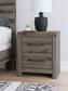 Graystorm  Panel Bed With Storage With Mirrored Dresser And Nightstand
