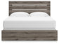 Graystorm  Panel Bed With Mirrored Dresser, Chest And Nightstand