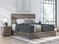 Graystorm  Panel Bed With Mirrored Dresser, Chest And Nightstand