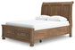 Feddinger  Storage Sleigh Bed With Mirrored Dresser