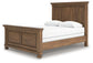 Feddinger  Panel Bed With Mirrored Dresser, Chest And Nightstand