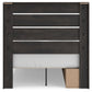 Hollivern  Panel Bed With Storage With Mirrored Dresser And Nightstand