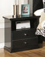 Maribel  Panel Bed With Mirrored Dresser, Chest And Nightstand