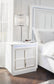 Chalanna California  Upholstered Storage Bed With Mirrored Dresser, Chest And Nightstand