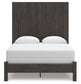 Fraluna  Panel Bed With Mirrored Dresser