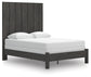 Fraluna  Panel Bed With Mirrored Dresser And Nightstand