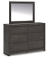 Fraluna  Panel Storage Bed With Mirrored Dresser And Nightstand