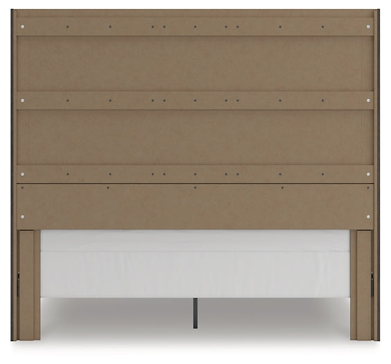 Fraluna  Panel Storage Bed With Mirrored Dresser And Nightstand